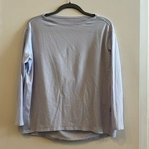 Lululemon Light Blue Back in Action Long Sleeve